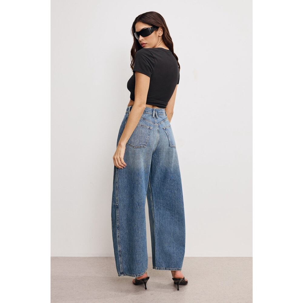 Good American / GOOD EXTREME BARREL JEANS Size Indigo Women’s New 0/25 - Picture 6 of 16